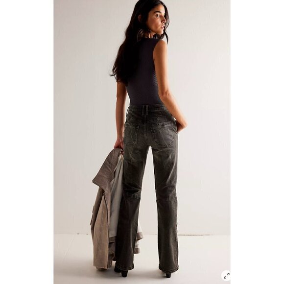 NWT FREE PEOPLE WE THE FREE VECTOR MOTO JEANS, SIZE 28 - Picture 2 of 14